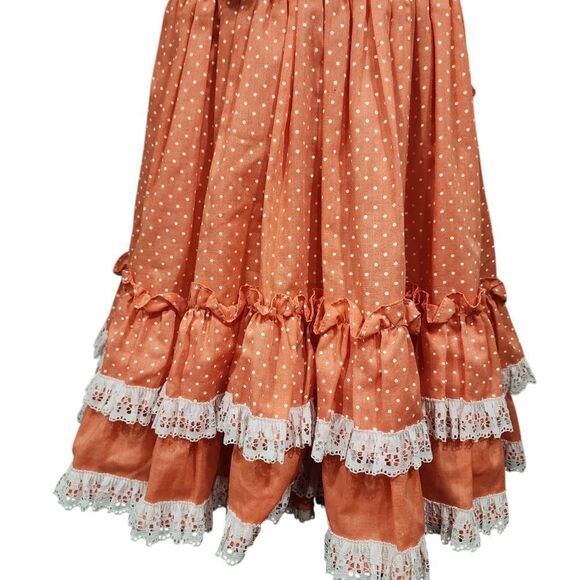 Lilo California Vintage Layla Peach And White Polkadot Dress - Picture 9 of 14